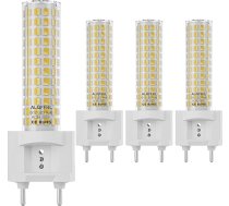 G12 LED spuldze 15 W, divpolu kukurūzas spuldze (ekvivalents 120 W halogēna spuldzei), 1500 lūmenu kukurūzas spuldze, griestu gaismas prožektors mājai, ielai, garāžai, ainavai, noliktavai, 4 gabali (4000 K dabiski balta)