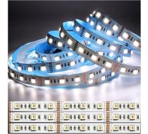 12 V 5-in-1 mikroshēmu LED sloksnes RGB + CCT, RGB + balta + silta balta (2800 K līdz 6500 K) RGBCW 5 m jauktas krāsas gaismas sloksnes IP20 300 gaismas diodes gaismas sloksnes sloksne