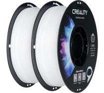 Creality CR-PETG filaments 1,75 mm, 2 kg, balts, 3D printera filaments PETG, izmēru precizitāte +/-0,02 mm, vakuuma iepakojums, sakārtota spole (2 x 1 kg spole, balts + balts)