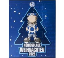 „Schalke 04“ 2025. gada Adventes kalendārs, 24 atvērtamas durtiņas ar šokolādi, fanu dizains ar Ervinu, 192 g