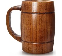 Koka alus krūze, 0,5 litri, liela krūze, 500 ml, lielizmēra kafijas krūzes, alus dāvanas vīriešiem, draugam, vīram, tētim, brālim, dzimšanas dienas dāvana, alus krūzes, alus krūze, tējas krūze, vikingu krūze