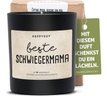 Dāvana svairai – aromātiska sojas vaska svecīte stikla traukā ar uzrakstu – dabīgi, roku darbs, videi draudzīga – skaista un personiska dāvana, ideāla kā pateicības vai dzimšanas dienas dāvana svairai