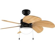 Cecotec griestu ventilators ar apgaismojumu EnergySilence Aero 360 Black&Wood 50 W, diametrs 36" (92 cm), 3 ātruma režīmi, 6 pagriežamas lāpstas, ziemas–vasaras režīms, paredzēts individuālai lietošanai, vadības slēdzis ar ķēdi