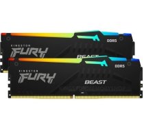 Atmiņa ddr5 fury fury beast black rgb 16gb(2* 8gb)/6000 cl36 expo