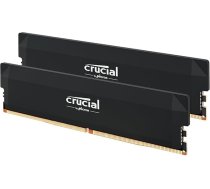 Crucial Pro CP2K32G64C40U5B DDR5 RAM komplekts (2x32GB) 6400MHz CL40, Overclocking Gaming, Intel XMP 3.0 / AMD EXPO, PC datora atmiņa, melna
