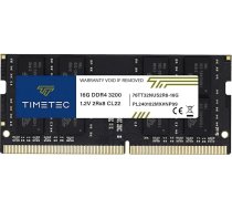 Timetec 16GB DDR4 3200MHz (PC4-3200AA) PC4-25600 SODIMM - ne-ECC bez buferizācijas 260-pin 1.2V CL22 atmiņas modulis klēpjdatoriem, mini datoriem un universālajiem datoriem