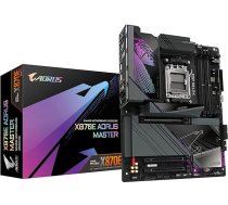 GIGABYTE X870E AORUS Master pamatplate - Atbalsta AMD Ryzen 9000 procesorus, 16+2+2+2 fāžu digitālais VRM, līdz 8600 MHz DDR5 (OC), 3xPCIe 5.0, Wi-Fi 7, 5GbE LAN, USB 4