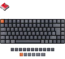 Keychron K3 Ultra-Slim Bluetooth bezvadu mehāniskā tastatūra, 75% ISO DE izkārtojums, karsti nomaināma zema profila optiskā sarkanā slēdža RGB spēļu tastatūra Mac Windows operētājsistēmām