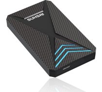 SUHSAI 500GB ārējais spēļu cietais disks ar RGB apgaismojumu, portatīvais USB 3.0 cietais disks datu glabāšanai/ dublējumkopiju paplašināšanai, 2,5 collu cietais disks PC portatīvajam datoram Mac viedtālruņiem spēļu konsolei PS4 PS5