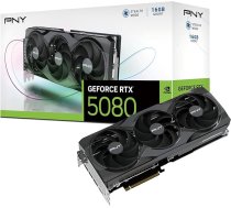 PNY GEFORCE RTX 5080 16GB Triple Fan Grafiskā karte DLSS 4