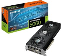 Gigabyte GeForce RTX 5060 Eagle MAX OC 8G Grafiskā karte - 8GB GDDR7, 128bit, PCI-E 5.0, 2550MHz Core Clock, 3x DisplayPort, 1x HDMI, NVIDIA DLSS 4, GV-N5060EAGLEMAX OC-8GD