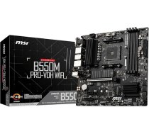 MSI pamatplate AMD B550 Socket Am4 Micro ATX, B550M PRO-VDH WiFi