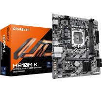 GIGABYTE H810M K pamatplate - Intel Core Ultra (2. sērijas) procesori, 3+1+2 fāzes VRM, līdz 6400 MHz DDR5, 1x M.2 PCIe 4.0, 1GbE LAN, USB 3.2 Gen 1