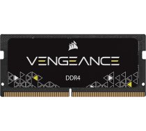 Corsair CMSX8GX4M1A2666C18 Vengeance SODIMM 8 GB (1 x 8 GB) DDR4 2666 MHz C18 veiktspējas atmiņas komplekts Intel portatīvajiem datoriem un NUC - melns