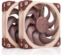 Noctua NF-A12x25 G2 PWM Sx2-PP, divu ventilatoru komplekts Push-Pull un Side-by-Side lietojumiem (brūns)
