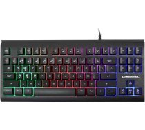 Varavīksnes LED apgaismota 88 taustiņu spēļu tastatūra, kompakta tastatūra ar 12 multimediju saīsnēm USB vadu tastatūra datorspēlētājiem birojam (vācu izkārtojums)