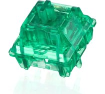 KiiBoom Linear 48gf Emerald Mehāniskās tastatūras slēdzis, 5 kontaktu tastatūras slēdzis ar datora kātu, caurspīdīgs datora korpuss, 35 gabali spēļu DIY tastatūrai