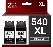 540XL melnas krāsas kasetnes priekš Canon 540 XL multipaketes kasetnes PG 540 PG-540 priekš Pixma TS5150 TS5151 TS5100 MG3650S MG3650 MG3550 MX525 MG3150 MG3250 (2 melnas)
