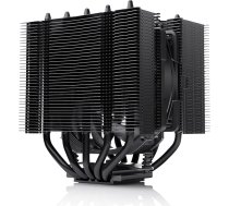 Noctua NH-D12L chromax.black, zema profila divu torņu CPU dzesētājs (120 mm, melns)