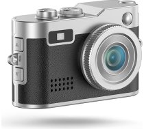 Energy Sistem Mini HD kamera, 0,96 collu displejs, 2 MP fotoattēlu izšķirtspēja un 1080P video, 200 mAh akumulators, ietilpst 16 GB SD karte, C tipa adapteris un balss ierakstīšana (melna)