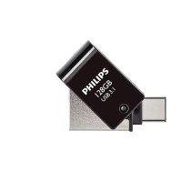 Philips 2 in 1 OTG Edition Ultra Speed USB-C/USB 3.1 Dual USB zibatmiņas diskdzinis USB zibatmiņas diskdzinis 128GB datoram, klēpjdatoram, datoram, (Android) viedtālrunim, planšetdatoram, īpaši mazs, lasīšanas ātrums līdz 180MB/s