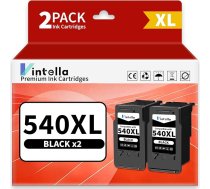 540XL PG 540 XL melnā krāsā, kas paredzēta Canon printeru kasetnēm 540 541 XL, kas saderīgas ar Canon Pixma TS5150 MG3600 MG3650S MG3650 MG3650 MG4250 MX475 TS5100 MG3150 MG3500 MG4200 MX535 (2 melnas)