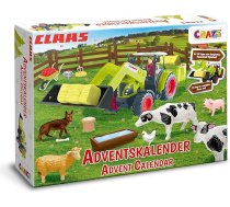Craze bērnu adventes kalendārs Claas rotaļlietu adventes kalendārs ar fermas figūriņām un traktoru, 24 pārsteigumi, Adventes kalendārs bērniem