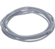 QUARKZMAN Split Cable Duct Pipe 1/4 Inch (6,5 mm) ID 20 ft (6 m) Cable Duct Pipe Karstumizturīga un aukstumizturīga -40 F līdz 257 F Plastmasas elastīga šļūtene kabeļu aizsardzībai elektriskajiem kabeļiem pelēka