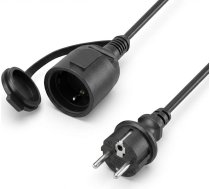 Infitronic gumijas pagarinātājs - 10 m kabelis ar aizsargdakšu ar aizsargdakšu - 230 V / 16 A pagarinātājs - IP44 (10M)