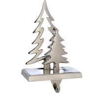 WeRChristmas Sudrabots Ziemassvētku eglītes zeķes turētājs, 18 cm, metāls