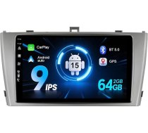 2G + 64G 2 DIN 9 collu IPS Android 15 auto radio Toyota Avensis T27 2008-2015 ar GPS navigācijas atbalstu Bluetooth DAB/USB/Carplay/Android Car/WLAN/4G MirrorLink RDS USB