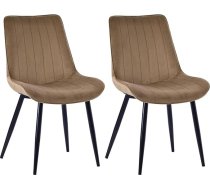 Dining Room Chairs Set of 2 Modern Ergonomic Chairs for Dining Room, Living Room or Office Comfortable Seat 53 x 43 cm Scandinavian Design