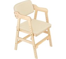 homewell Height-Adjustable Student Chair, Children and Teenagers Chair, Office Chair with Adjustable Back and Seat, Ergonomic Chair, 48 x 46 x 78 cm (Beige)
