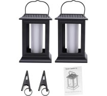 Sxhlseller Flackernde Solarflammenlichter, 2er-Pack Hängelaternen für den Außenbereich, Automatische Dämmerung Bis Zum Morgengrauen, IP65 Wasserdicht, Solarbetrieben für Terrasse, Garten, Hof, Weg,