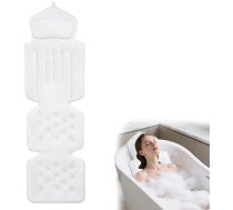 Vannas spilvens Vannas spilvens, biezs vannas spilvens, luksusa spilvens vannas pagalvei, galvas balsts kakla plecu atbalstam, relaksācijas spa piederumi (balts, 134 x 41 cm)