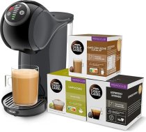 De'Longhi Nescafé Dolce Gusto Genio S Plus EDG315.B Pilnībā automātisks kafijas kapsulu automāts, Espresso Boost, Cappuccino, automātiskā enerģijas izslēgšanās, 15 bāru spiediens, melns