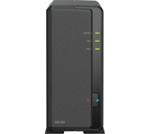 Synology DS124 1 ligzdas diskstacija NAS (Realtek RTD1619B 4 kodolu 1,7 GHz 1 GB DDR4 RAM 1xRJ-45 1GbE LAN ports) 4 TB komplektā ar 1 x 4 TB WD Red Plus cieto disku (WD40EFPX - 68C6CN0)