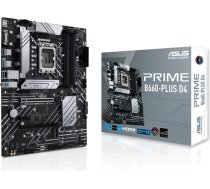 ASUS Prime B660-PLUS D4 Gaming pamatplate Socket Intel LGA 1700 (Intel B660, ATX, DDR4 atmiņa, PCIe 4.0, 3x M.2, Aura Sync)