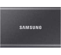 Samsung T7 Portable SSD - 1 TB - USB 3.2 Gen.2 ārējais SSD diskdziņš, titāna pelēks (MU-PC1T0T/WW)