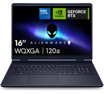 Alienware 16 Aurora Gaming Laptop AC16250 16 collu WQXGA 120Hz 100% sRGB displejs, Intel Core 7 240H Series 2, NVIDIA GeForce RTX 5060, 16GB RAM, 1TB SSD, Windows 11 Home, balta izgaismota QWERTY tastatūra