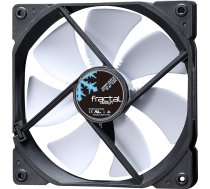 Fractal Design Dynamic X2 GP-14 datora ventilators - Klusais ventilators - Augsta gaisa plūsma - 140x140x25 mm - 1000RPM - FDB gultņi - Ceļojošais vads - Aerodinamiski veidoti balsti - 12v - Melns/balts (viens)