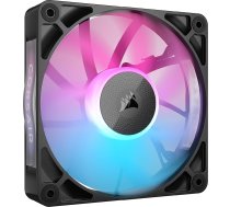 CORSAIR iCUE LINK RX120 RGB 120 mm PWM ventilators - Magnētiskais kupola gultnis - Viens ventilators - Melns
