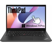 Lenovo ThinkPad T14s Gen 2 skārienjūtīgais klēpjdators, 14 collu FHD (1920 x 1080), Intel Core i7-1185G7, 32 GB RAM, 512 GB SSD, QWERTY tastatūra, Windows 11 Pro (atjaunots)