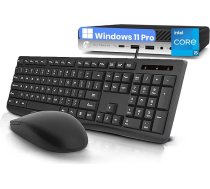 HP EliteDesk 800 G3 Mini galda dators, Intel Core i5-7500T, 16 GB RAM, 512 GB SSD, WiFi, Bluetooth, ASV tastatūra, Windows 11 Pro (atjaunots)