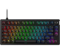 HyperX Alloy Rise 75 - karsti maināma mehāniskā spēļu tastatūra, datoram, apkārtējās gaismas sensors, ar blīvi montējamu blīvi, lineārie slēdži (vācu izkārtojums QWERTZ)