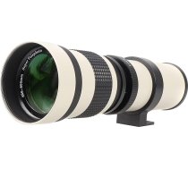 FOTGA 420-800 mm f/8,3 super tālummaiņas objektīvs ar supertelefoto objektīvu Canon EOS DSLR kamerām 7D 6D Mark II, 5D Mark IV, III, II 5D2 5D3 90D 80D 77D 70D 60D 750D 760D 800D 1200D 1300D 1500D (balts)