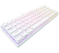 Corsair K65 RGB MINI 60 % mehāniskā spēļu tastatūra (pielāgojama RGB apgaismojums, mehāniskie Cherry MX Speed taustiņi, PBT Double Shot taustiņu vāciņi, AXON tehnoloģija) QWERTZ, balta krāsā