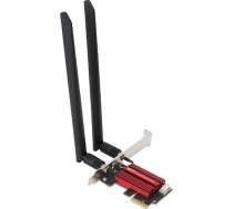 Bewinner WiFi 6e PCIe karte, 4200Mbit/S WiFi 6E tīkla adapteris, darbvirsmas bezvadu tīkla karte, trīs joslu 6 GHz 5 GHz 2,4 GHz ar BT5.2 OFDMA MU-MIMO spēlēšanai 4K 8K video 10 11