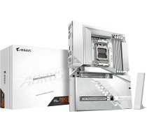 GIGABYTE B850 AORUS Stealth Ice pamatplate - Atbalsta AMD Ryzen 9000 sērijas procesorus, ciparu 14+2+2 fāžu VRM, līdz 8200 MHz DDR5 (OC), 2x PCIe 5.0 + 2x PCIe 4.0 M.2, Wi-Fi 7, 5GbE LAN