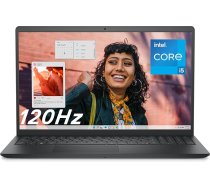 Dell Inspiron 15 3530 klēpjdators, 15,6 collu FHD 120 Hz displejs, Intel Core i5-1334U, 8 GB RAM DDR4, 512 GB SSD, Intel UHD Graphics, Windows 11 Home, vācu QWERTZ tastatūra, oglekļa melna